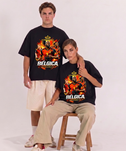Bélgica Copa do Mundo 2026 Lukaku Squad Unisex Fan T-Shirt