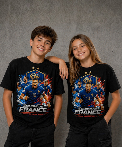 Équipe de France Coupe du Monde 2026 Kids Fan T-Shirt