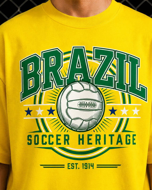 Brazil Soccer Heritage Est. 1914 Unisex Fan T-Shirt