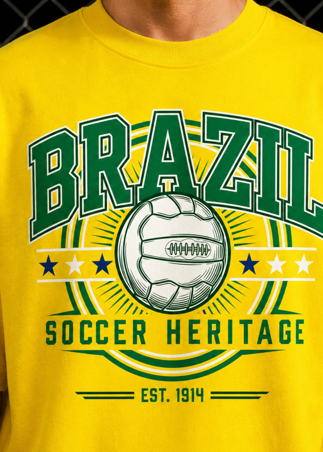 Brazil Soccer Heritage Est. 1914 Unisex Fan T-Shirt