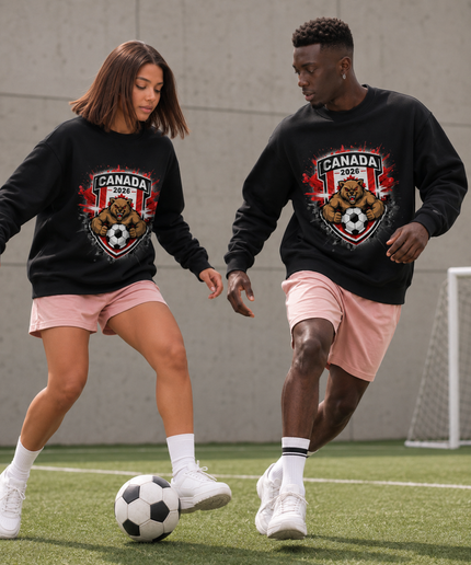 Canada 2026 Bear Crest Unisex Fan Crewneck