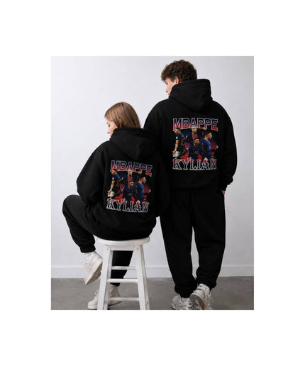 Mbappe Kylian PSG Era Vintage Bootleg Collage Unisex Fan Hoodie