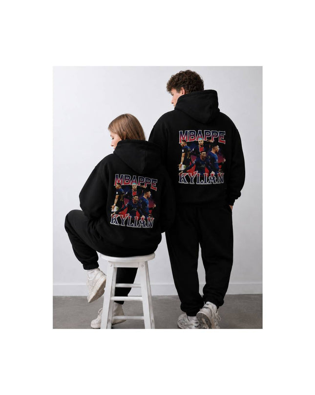 Mbappe Kylian PSG Era Vintage Bootleg Collage Unisex Fan Hoodie