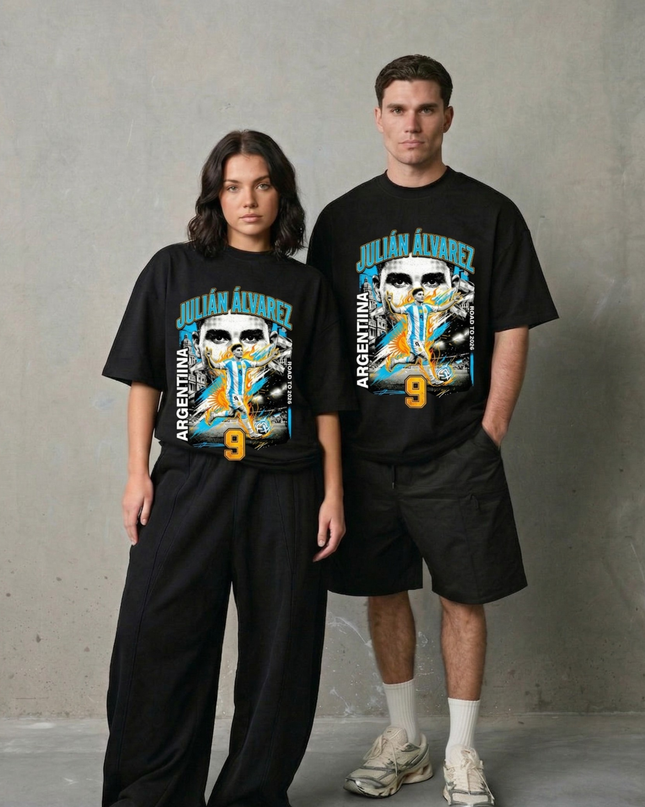 Julián Álvarez #9 Argentina Road to 2026 Unisex Fan T-Shirt