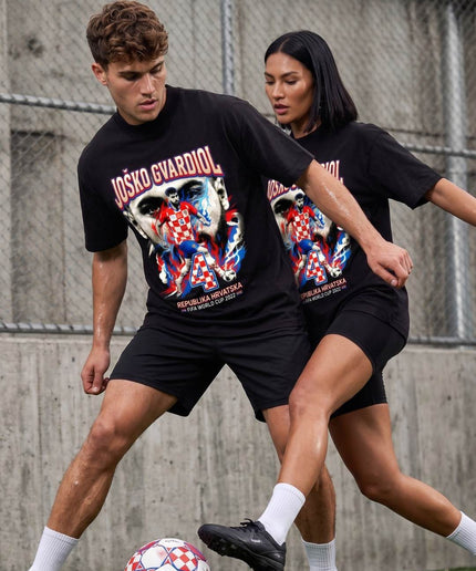 Joško Gvardiol #4 République de Croatie Coupe du Monde de Football 2026 T-Shirt Unisexe pour Fans