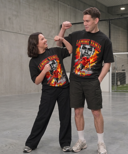 Lamine Yamal España Fire Portrait Fan T-Shirt Vol. 2