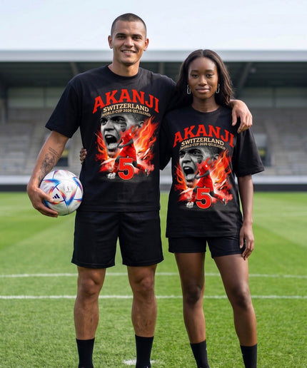 Manuel Akanji #5 Switzerland World Cup 2026 Qualified Unisex Fan T-Shirt