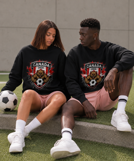 Canada 2026 Bear Crest Unisex Fan Crewneck