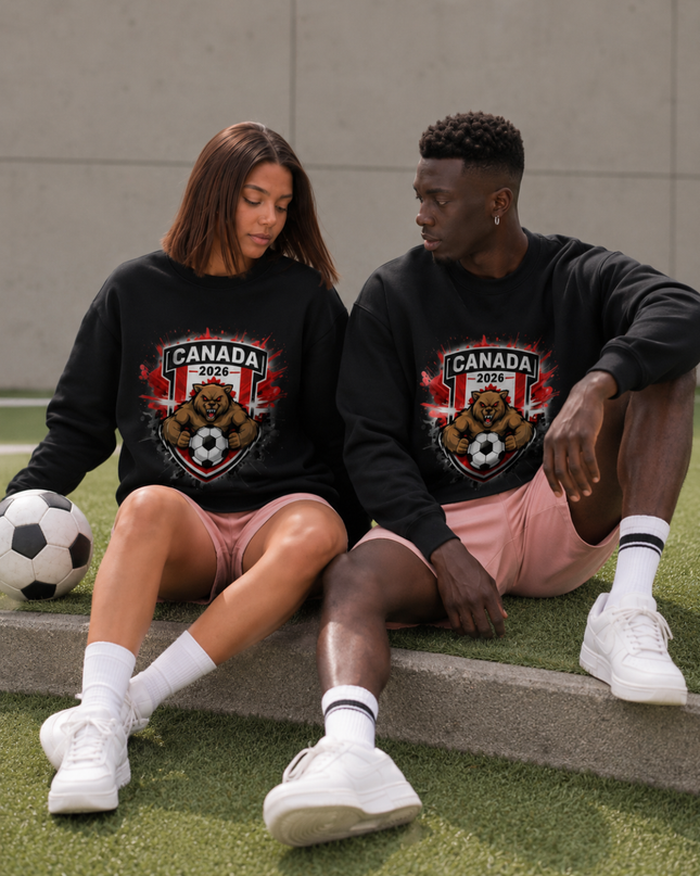 Canada 2026 Bear Crest Unisex Fan Crewneck
