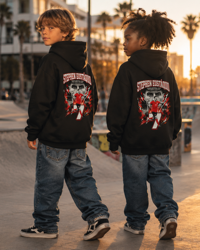 Stephen Eustaquio #7 Canada Kids Fan Hoodie