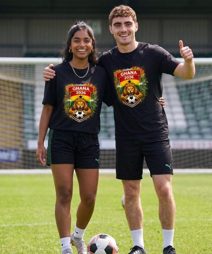 Ghana 2026 Lion Shield Crest Soccer World Cup Unisex Fan T-Shirt