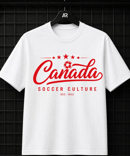 Canada Soccer Culture Est. 1912 Script Unisex Fan T-Shirt