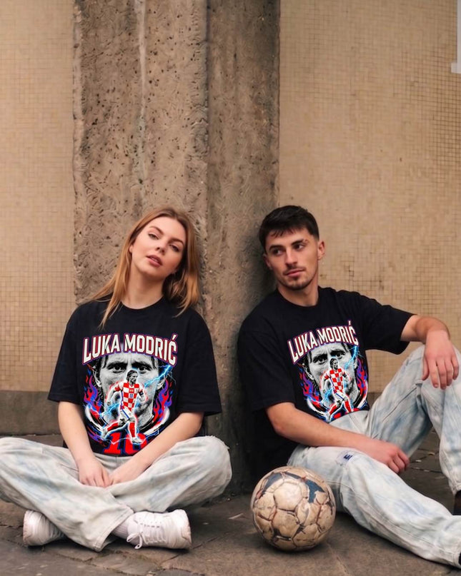 T-shirt Fan Unisexe Luka Modrić #10 Croatie Vatreni Légende Football Coupe du Monde 2026