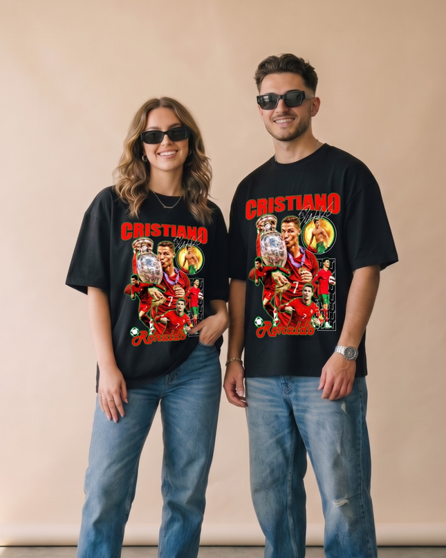 Cristiano Ronaldo Euro Trophy Portugal Fan T-Shirt