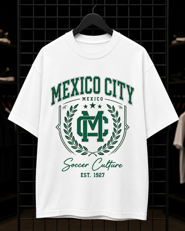 Mexico City MC Crest Soccer Culture Est. 1927 Kids Fan T-Shirt