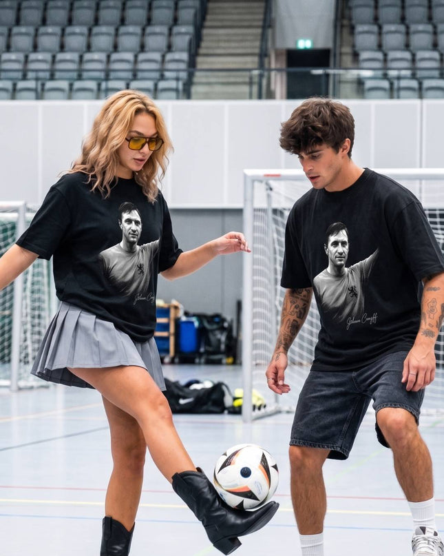 T-shirt unisexe "Légende des Pays-Bas Johan Cruyff" - Portrait emblématique signé