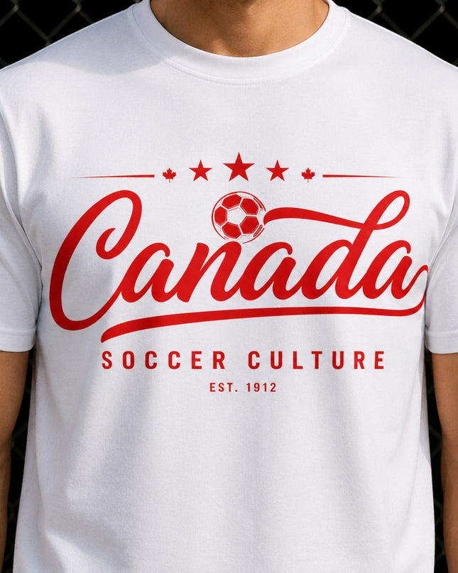Canada Soccer Culture Est. 1912 Script Unisex Fan T-Shirt