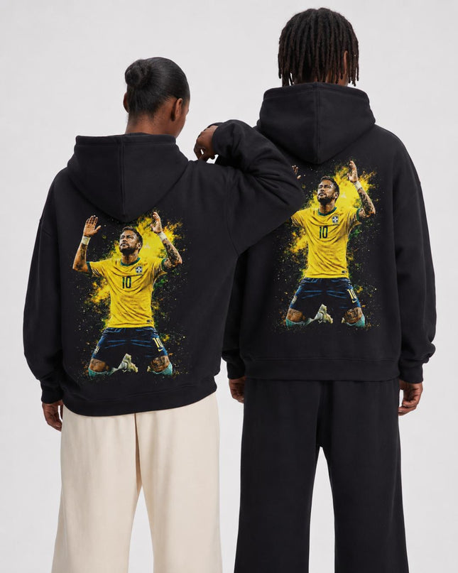 Neymar Jr. #10 Brazil Celebration Unisex Fan Hoodie