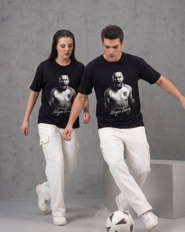 Wayne Rooney England Legend Signature Roar Celebration Unisex Fan T-Shirt