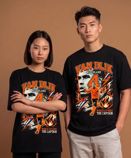 Virgil van Dijk #4 Netherland The Captain World Cup 2026 Unisex Fan T-Shirt
