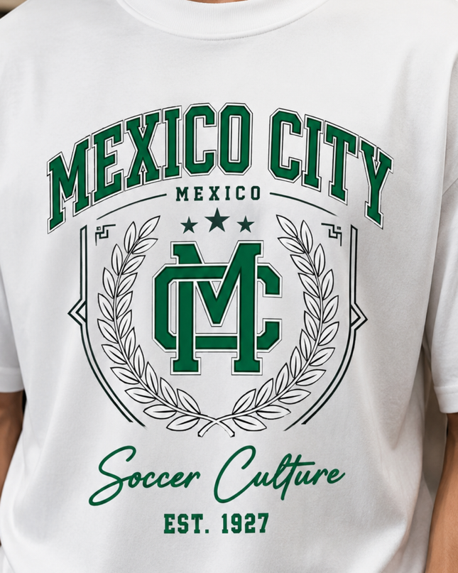 Mexico City MC Crest Soccer Culture Est. 1927 Kids Fan T-Shirt