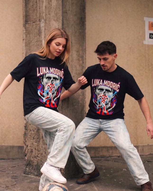 T-shirt Fan Unisexe Luka Modrić #10 Croatie Vatreni Légende Football Coupe du Monde 2026