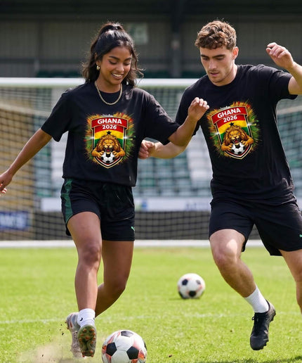 Ghana 2026 Lion Shield Crest Soccer World Cup Unisex Fan T-Shirt
