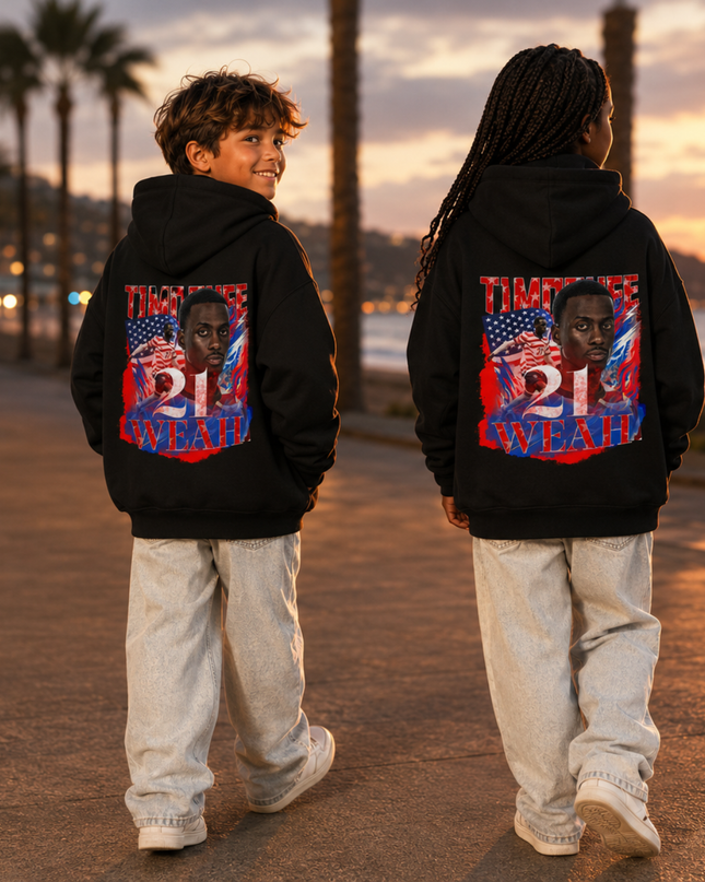 Ricardo Pepi #9 USA Kids Fan Hoodie