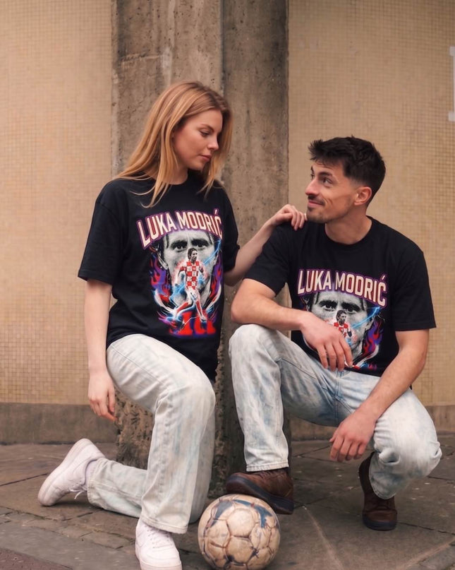 T-shirt Fan Unisexe Luka Modrić #10 Croatie Vatreni Légende Football Coupe du Monde 2026