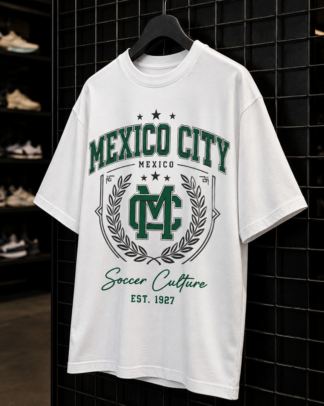 Mexico City MC Crest Soccer Culture Est. 1927 Kids Fan T-Shirt