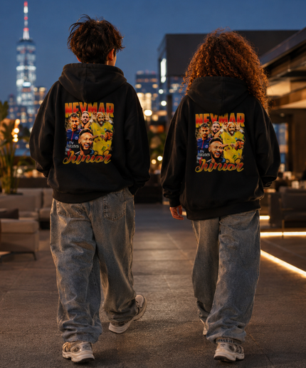 Hoodie Enfant Fan Collages Multi-Époques Vintage de Neymar Junior