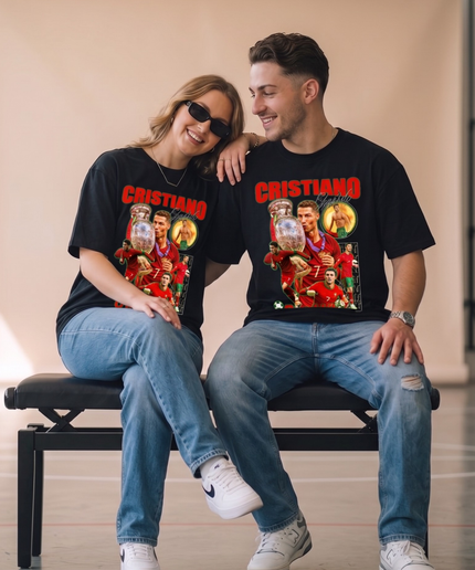 Cristiano Ronaldo Euro Trophy Portugal Fan T-Shirt