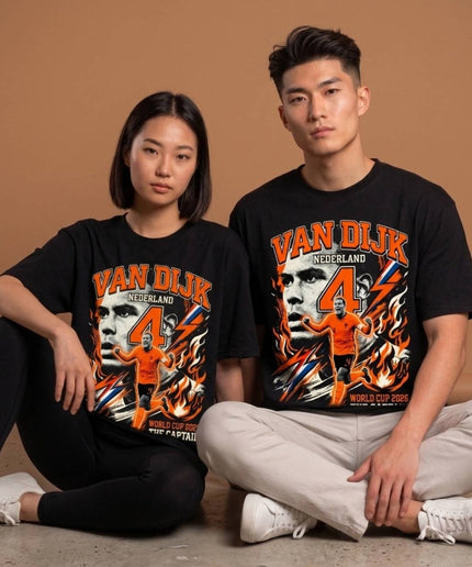 Virgil van Dijk #4 Netherland The Captain World Cup 2026 Unisex Fan T-Shirt