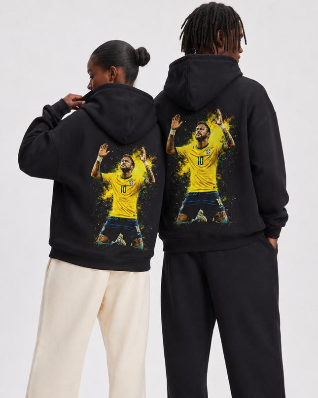 Neymar Jr. #10 Brazil Celebration Unisex Fan Hoodie