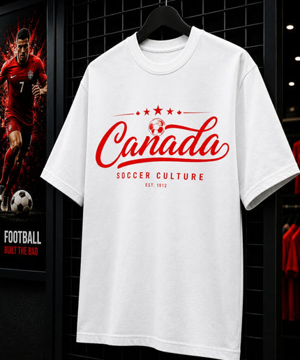 Canada Soccer Culture Est. 1912 Script Unisex Fan T-Shirt