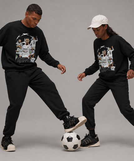 Kylian Mbappé Real Madrid Ligue des Champions Star Collage Ras-du-cou Unisexe pour Fans