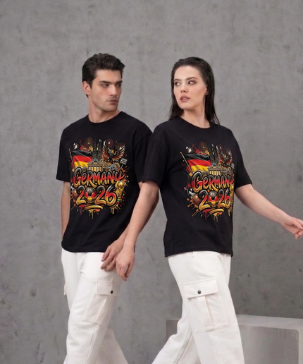 Germany 2026 Graffiti Fiesta Brandenburg Gate Soccer World Cup Unisex Fan T-Shirt