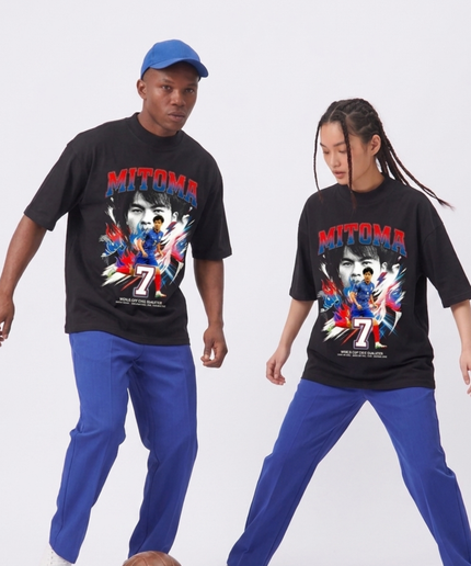 T-shirt unisexe fan Kaoru Mitoma #7 Japon Coupe du Monde 2026 Qualifié Samurai Blue