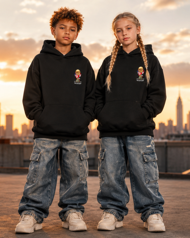 Jonathan David #20 Canada Kids Fan Hoodie - Qualifier Edition