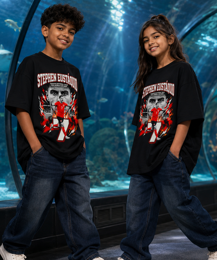 Stephen Eustáquio #7 Canada National Team FIFA World Cup 2026 Kids Fan T-Shirt