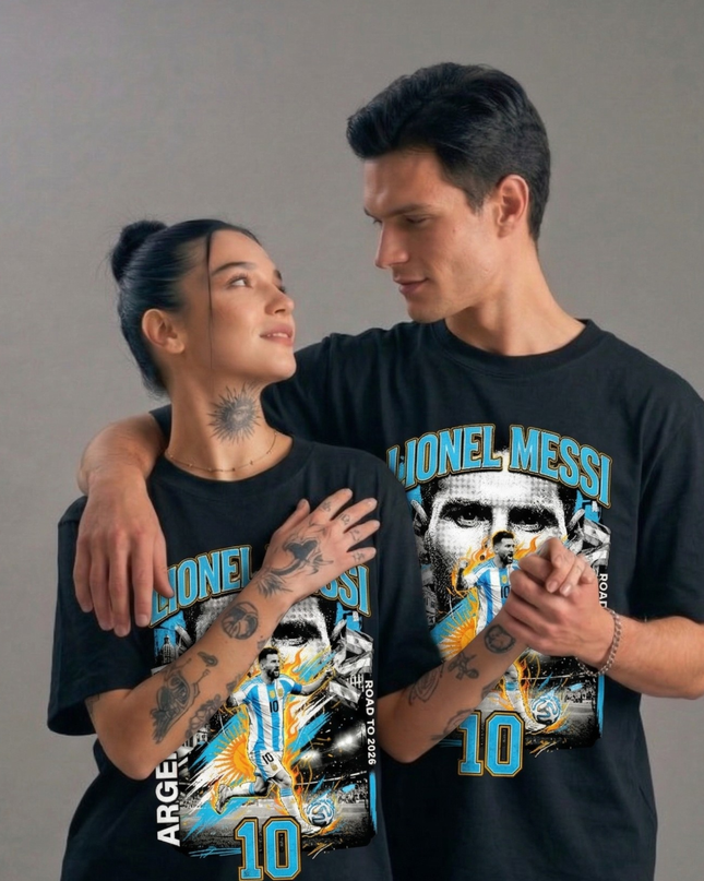 Lionel Messi #10 Argentina Road to 2026 Unisex Fan T-Shirt