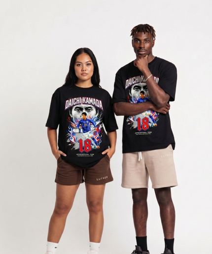T-shirt unisexe Daichi Kamada #18 Équipe nationale du Japon Coupe du Monde 2026