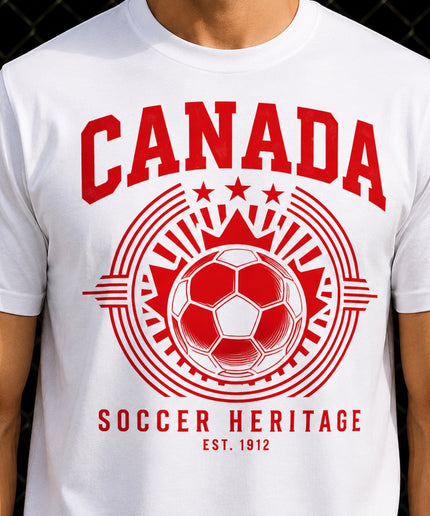 Canada Soccer Heritage Est. 1912 Kids Fan T-Shirt