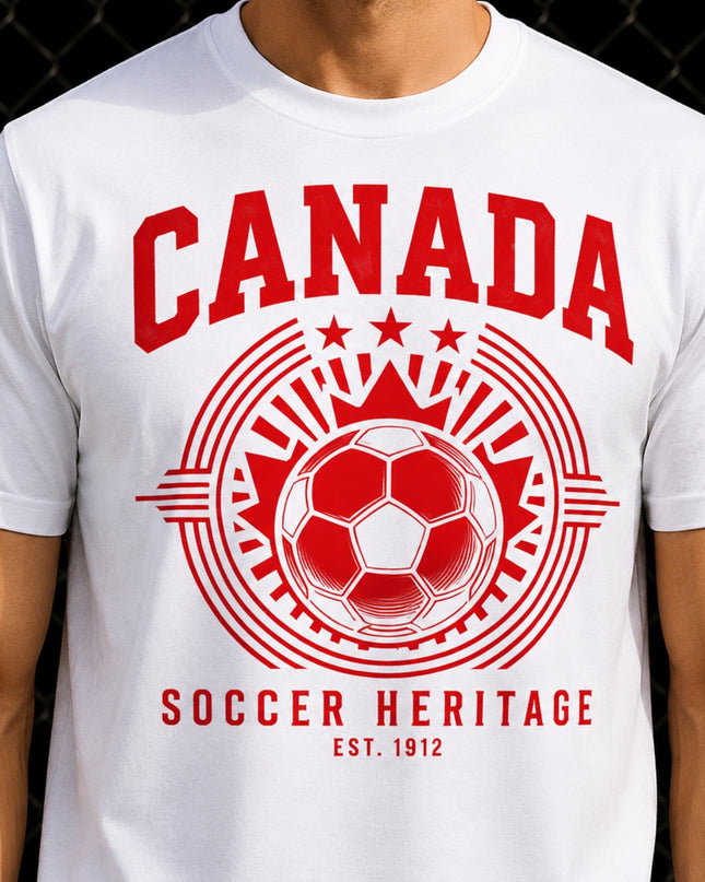 Canada Soccer Heritage Est. 1912 Unisex Fan T-Shirt