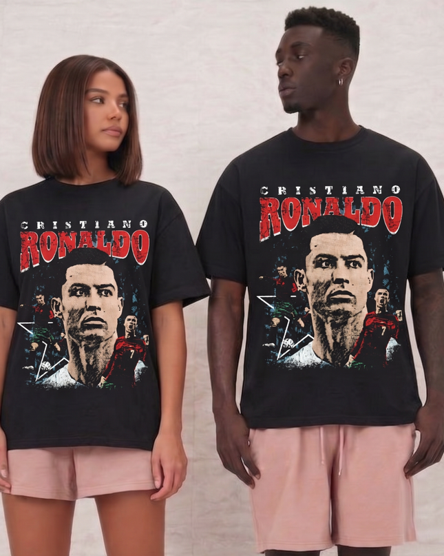 Cristiano Ronaldo Portrait Portugal Fan T-Shirt