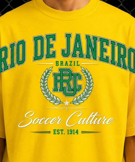 Rio de Janeiro Brazil Soccer Culture Est. 1914 Unisex Fan T-Shirt