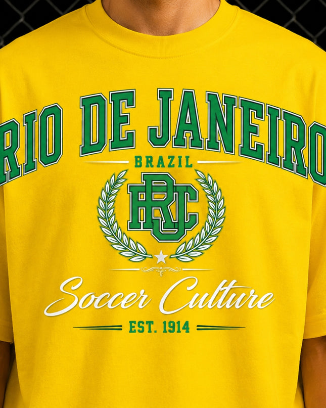 Rio de Janeiro Brazil Soccer Culture Est. 1914 Kids Fan T-Shirt