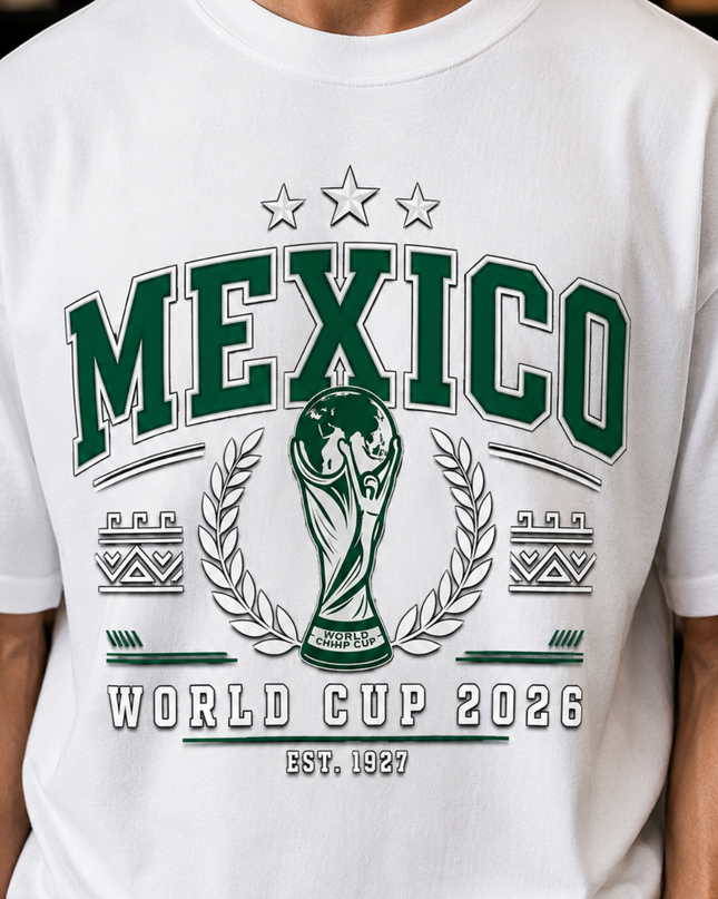 Mexico World Cup 2026 T-Shirt White Detail