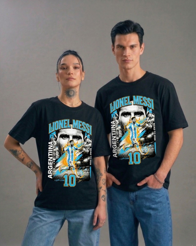 Lionel Messi #10 Argentina Road to 2026 Unisex Fan T-Shirt