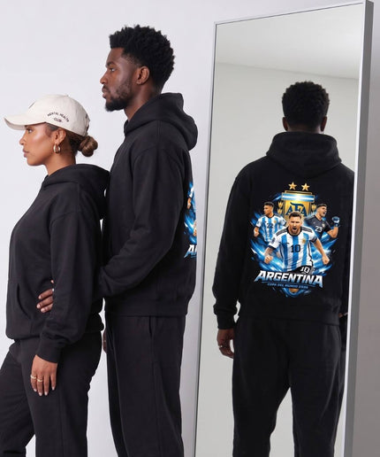 Sweat à capuche unisexe pour fans de l'équipe d'Argentine de la Coupe du Monde 2026